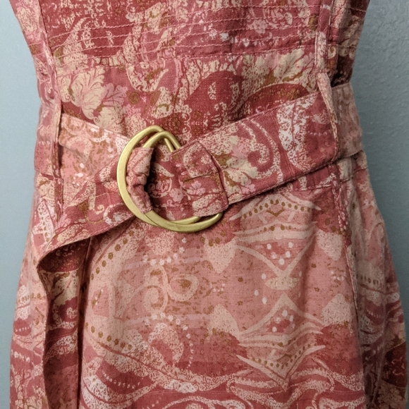 Tapemeasure sleeveless tank dress. Dusty pi - Picture 3 of 5